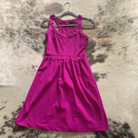 EUC Cynthia Rowley Magenta Fit & Flare Dress Size: Small (S) MSRP $138 - Picture 8 of 11
